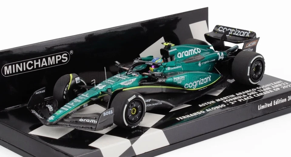Fernando Alonso Aston Martin Canada GP 2023 Scale 1/43 Minichamps - Image 1 of 2