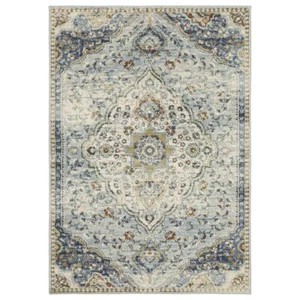 Branson by Oriental Weavers. Traditional Casual Area Rug. Blue, Beige BR01A - Picture 1 of 3