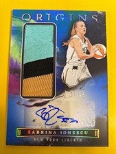 DA17603 2023 Panini Origins WNBA PATCH AUTO AUTOGRAPH Sabrina Ionescu #21/25