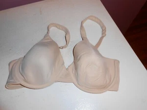 women size 36 D, beige solid underwire bra by barely there # BT77 - Picture 1 of 2