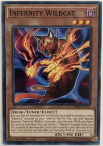 Yugioh - PHRA-EN017 - Infernity Wildcat - Phantom Rage - Common - Imagen 1 de 1
