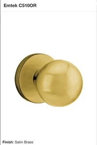 EMTEK - C510ORUS4 - Set pomelli per porta di passaggio con meccanismo CF - ottone a sfera - Foto 1 di 2