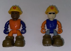 Nikki Toys Lot Of 2 Construction Figures 3" Jointed EUC - Picture 1 of 3