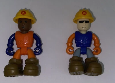 Nikki Toys Lot Of 2 Construction Figures 3" Jointed EUC - Image 1 of 3