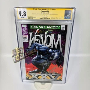 Venom #25  CGC 9.8 – Clayton Crain Con Edition 3x SIGNED CRAIN / CATES / STEGMAN - Picture 1 of 1