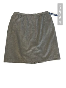 Pendleton Grey Herringbone Small Pattern Tweed Wool Skirt With Pockets 24W - Picture 1 of 5