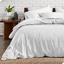 Bare Home 1800 Ultra-Soft Collection Duvet Cover Set (Full / Queen White)
