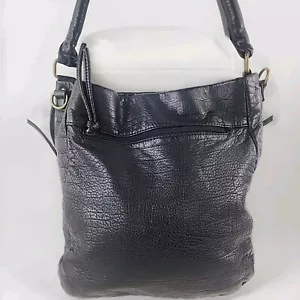 Borsa a tracolla GAL SOFT spessa NERA pelle ciottoli borsa grande pelle americana co - Foto 1 di 24