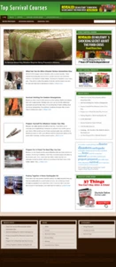 Survival Courses Niche Website Ready Made Affiliate Website-Free Hosting / Setup - Picture 1 of 1