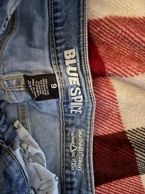 Blue Spice Blue Jeans Size 9 Denim Womens Juniors distressed - Image 1 of 4