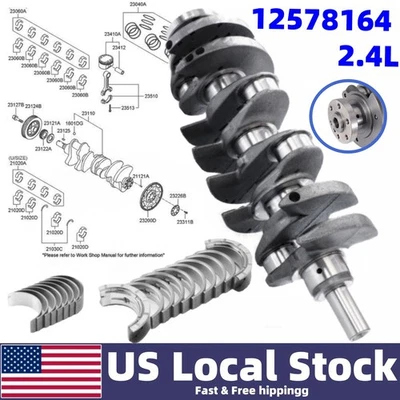 Kit de rolamento de haste principal e virabrequim do motor 2.4L para Chevy Equinox Buick lacrosse - Imagem 1 de 4