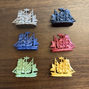 PIRATES OF THE CARIBBEAN The Game Of Life Replacement Game Pieces Ships 6 Disney - Picture 1 of 1