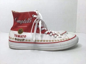 Converse Chuck Taylor All Star High X Andy Warhol Campbell Soup Sneaker Size 8 - Picture 1 of 10