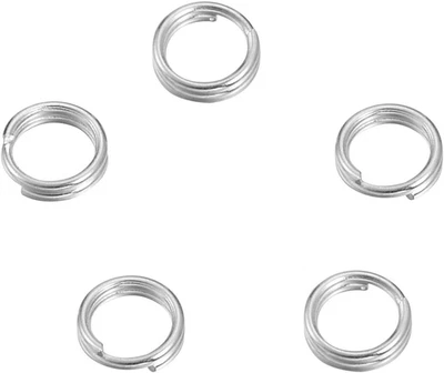 Sterling Silver Split Jump Ring Connector Charm Jewelry Findings,20Pcs - Image 1 of 4