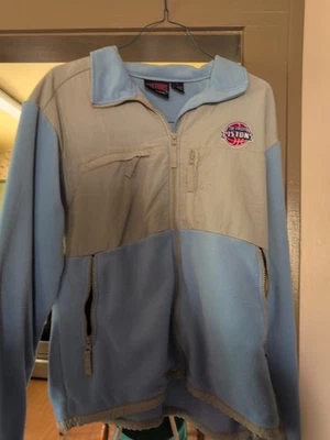 Womens S Detroit Pistons Exclusive Apparel Fleece Jacket Light Blue - Image 1 of 4