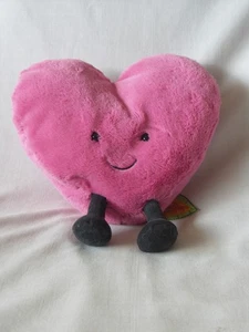 "Felpa Jellycat Grande Divertible Rosa Corazón San Valentín 7.5"" Nueva Con Etiquetas" - Imagen 1 de 10