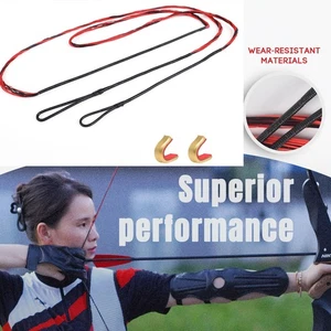 Archery Recurve BowString for Recurve Long Bows, 14-16 Strands AMO 56-62 inch - Picture 1 of 8