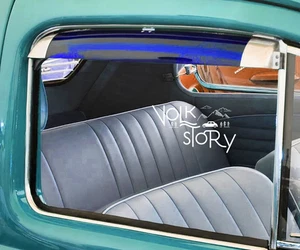 VW CLASSIC BEETLE  1965-1979 WINDOW VENT SHADES RAIN VISOR GUARD BLUE 1  pc - Picture 1 of 5