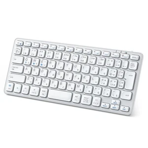iClever Keyboard, Bluetooth Keyboard, Wireless Keyboard, 2.4Ghz Quiet K - Picture 1 of 8