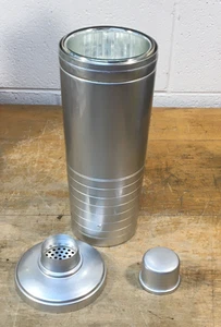 Juego de coctelera al vacío vintage Art Deco Thermo 879 forrado con vidrio térmico RARO - Imagen 1 de 12