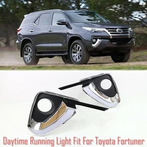 LED Daytime Running Light DRL Turn Indicator Fog Lamp Bumper For Toyota Fortuner - Picture 1 of 5