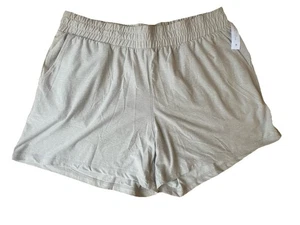 Athletic Works Women’s Beige Buttercore Sport Short W/pockets NWT Size 2XL (20) - Picture 1 of 4