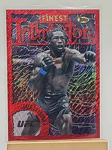 2024 Topps Finest UFC Intimidators #INT-16 Jared Cannonier Red Shimmer Refractor - Imagen 1 de 2