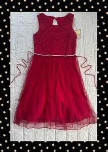 Speechless Girls Dress Size 16 NWT Red Formal School Dance - Picture 1 of 4
