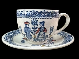 Johnson Brothers Staffordshire Old Granite Herzen & Blumen Tasse & Untertasse Set - Bild 1 von 10