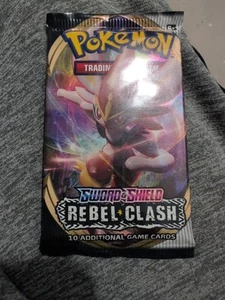 Pokemon TCG Sword & Shield Rebel Clash Booster Pack - Picture 1 of 2