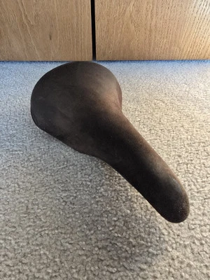 Vintage Selle San Marco Linea Suede Leather Bicycle Saddle - Image 1 of 4