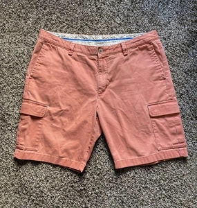 Tommy Bahama Shorts Men’s 38 Orange Cargo Golf Outdoor Classic Chino Cotton - Picture 1 of 13