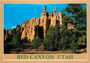 Postal de Red Canyon Utah Bryce Canyon - Imagen 1 de 2