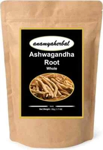 Ashwagandha Roots 100 % Pure Herb Ashwaganda Indian Ginseng 1,76 oz (50 GM) - Picture 1 of 2