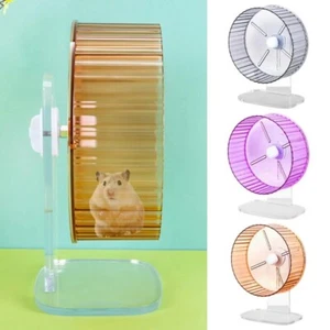 Cage Exercising Pet Running Wheel with Stand Hamster Exercise Toy Gerbil - Picture 1 of 17