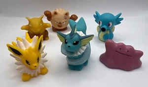 Pokemon Bandai Figures Vaporeon Jolteon Ditto 6 Set Japanese - Picture 1 of 13