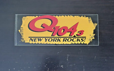 Vintage Q 104.3 New York Rocks Radio Station Sticker