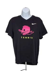 Oregon DUCKS Tennis TEAM ISSUED Nike Dri-Fit SHORT SLEEVE SHIRT Women's M - Picture 1 of 4