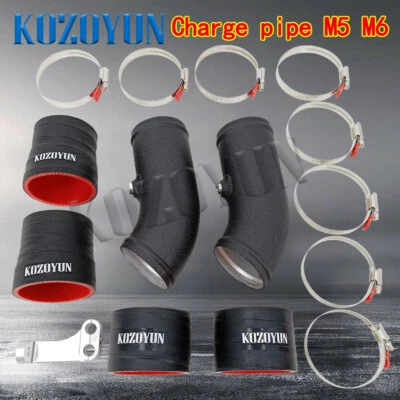Turbo Intake Charge Pipe kit For BMW M5 M6 F10 F06 F12 F13 S63 4.4L V8 2012-2016 - Imagem 1 de 4