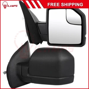 Tow Mirrors Power+Temper Sensor Fits 15-20 Ford F-150 Driver & Passenger Side - Imagen 1 de 9