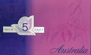1997 Australian Last Deluxe Folder $5 AA97 001335 Macfarlane Evans Polymer issue - Picture 1 of 5