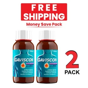 2 PACK - GAV-ISCON Original Aniseed Heartburn & Indigestion 150ml EXP- 10/2025 - Picture 1 of 3
