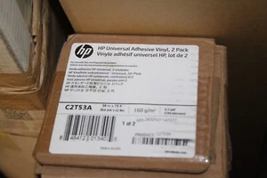 HP C2T53A 2" Core 36" x 75 ft. Vinyl Universal Adhesive - White New - Picture 1 of 1