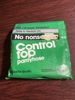 Nuevo No Nonsense Control Top Pantimedias Off Negro Sandalia Talla A M42 1990 90’s Foto 1 de 2