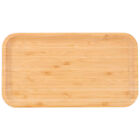  Bambus-Tablett, flacher Boden, Snack-Servierplatte, rechteckige Servierplatte