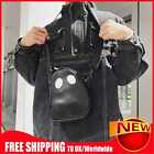 Ghost Funny Leather Shoulder Bag Casual Small Satchel Bags For Travel Black