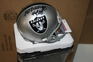 OAKLAND RAIDERS FRED BILETNIKOFF SIGNED RIDDELL MINI HELMET HOF 1988 JSA CERT - Picture 1 of 1