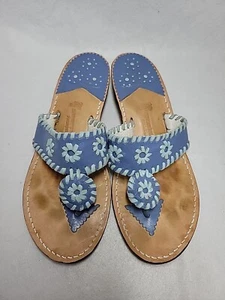 Stephen Bonanno PALM BEACH Leather Thong Womens Sandals Size 7 EUC - Picture 1 of 11