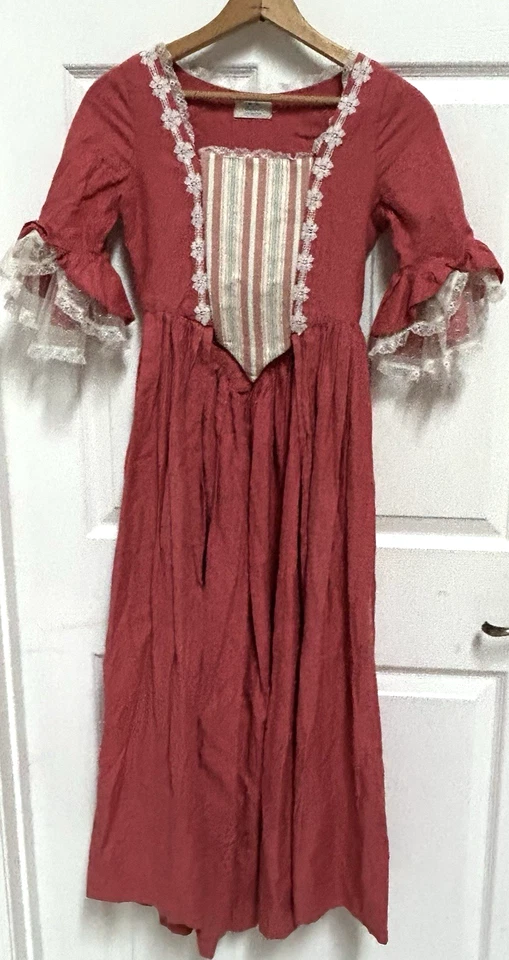 Disfraz Colonial Hamilton Americano Niñas Calidad Teatro Vintage Foto 1 de 4