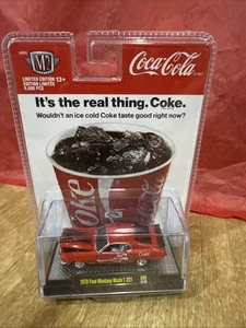 M2 Machines Coca-Cola Coke Red 1970 Ford Mustang Mach 1 351 A09 21-26 toy - Picture 1 of 3